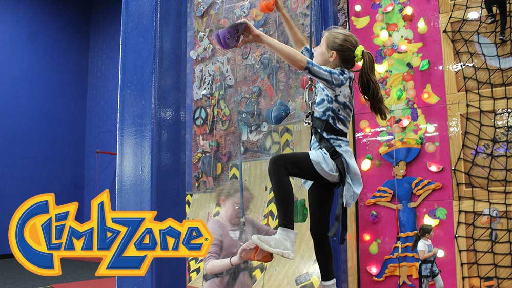Climbzone 35.99 2Hour Package for Wall Climbing and SkyTrail for Two